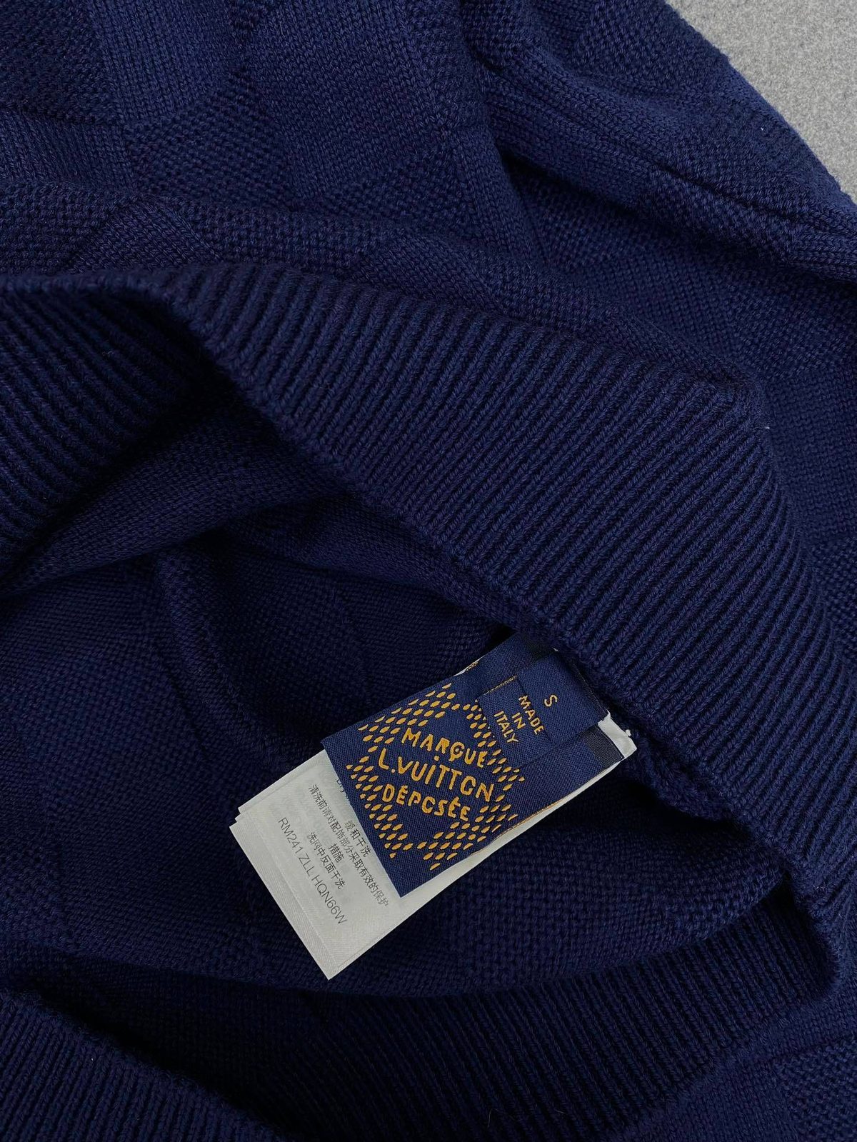 Louis Vuitton Monogram Crewneck Sweater Navy