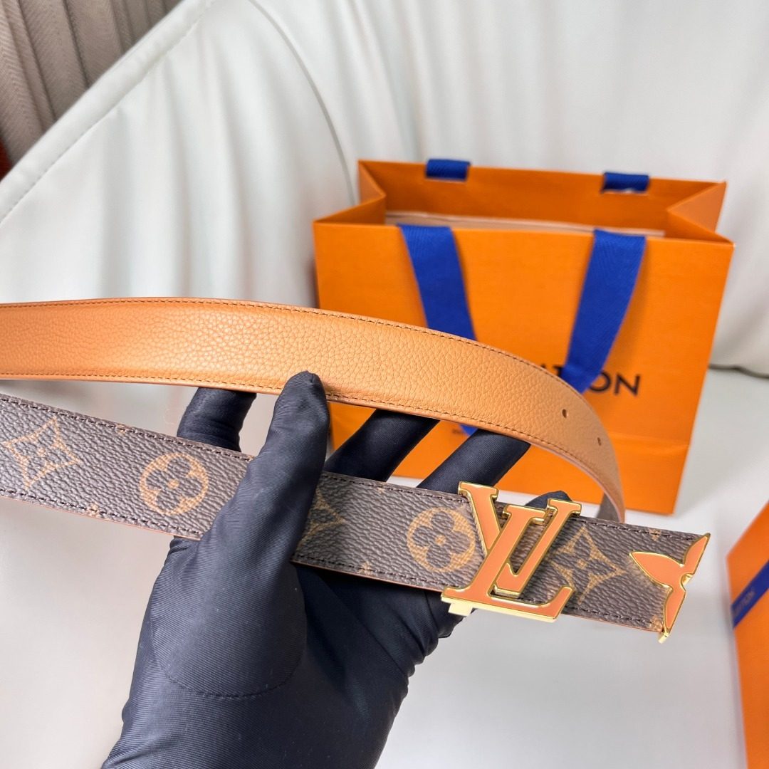 Louis Vuitton Monogram Canvas Leather Belt