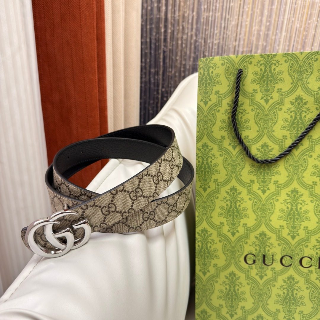 Gucci GG Marmont Leather Belt