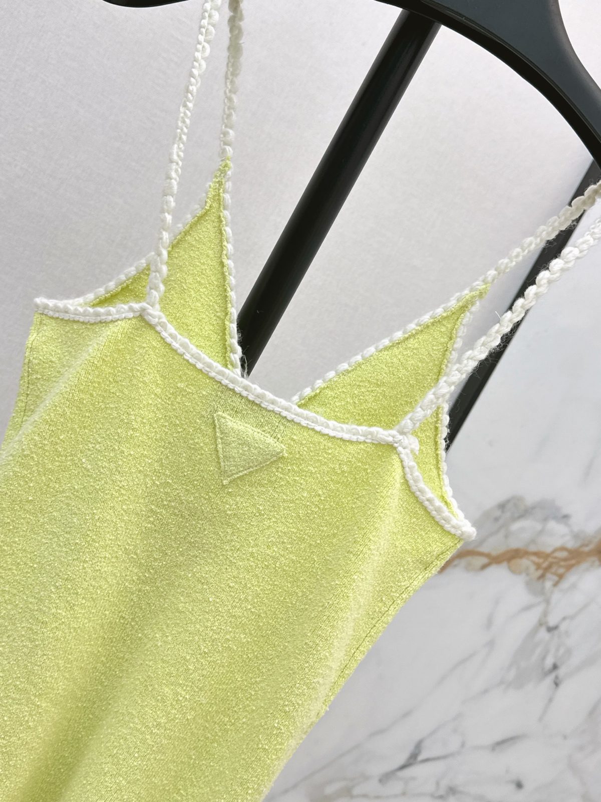 Prada Neon Lime Knit Camisole