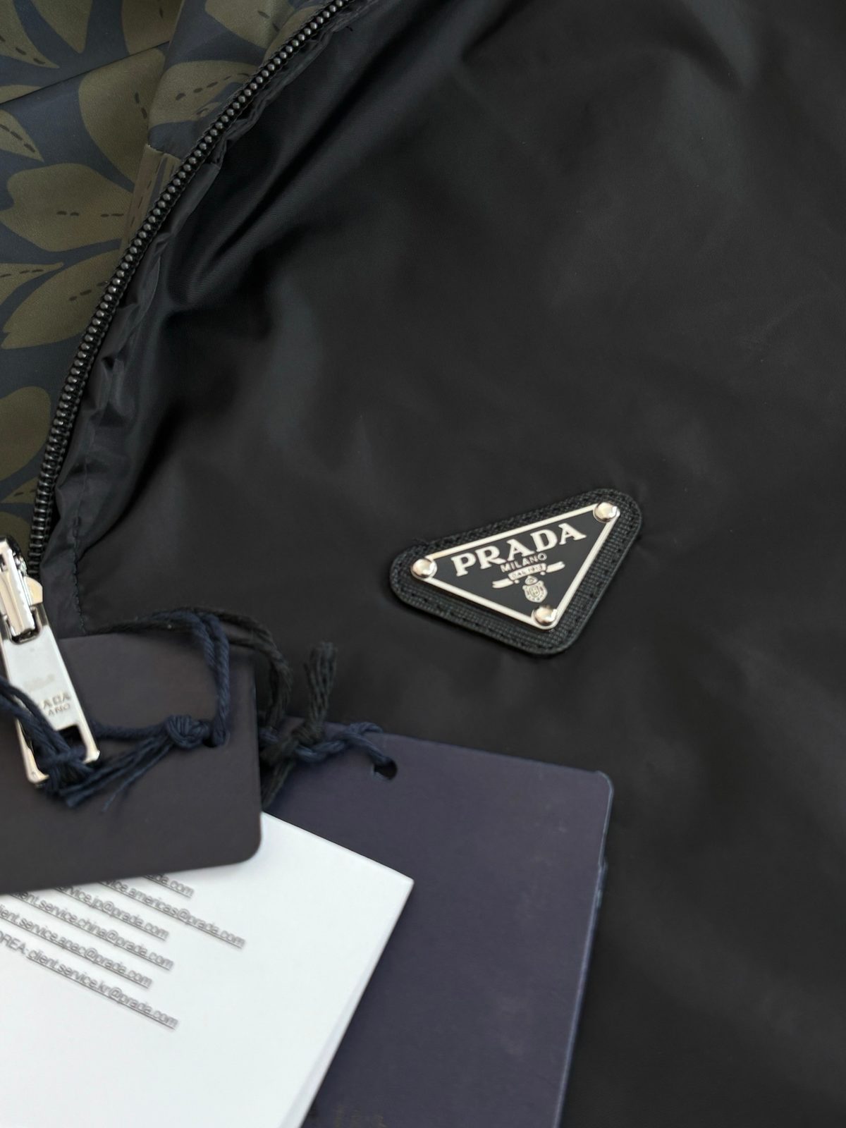 Prada Milano Nylon Backpack Black