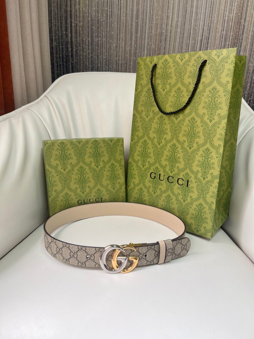 Gucci GG Marmont Leather Belt