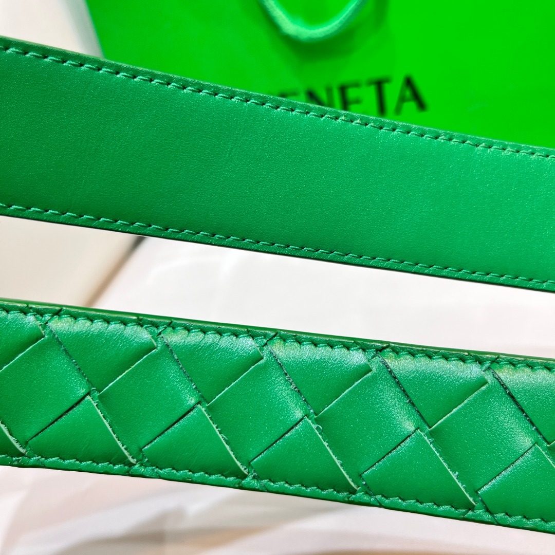 Bottega Veneta Intrecciato Quilted Leather Belt