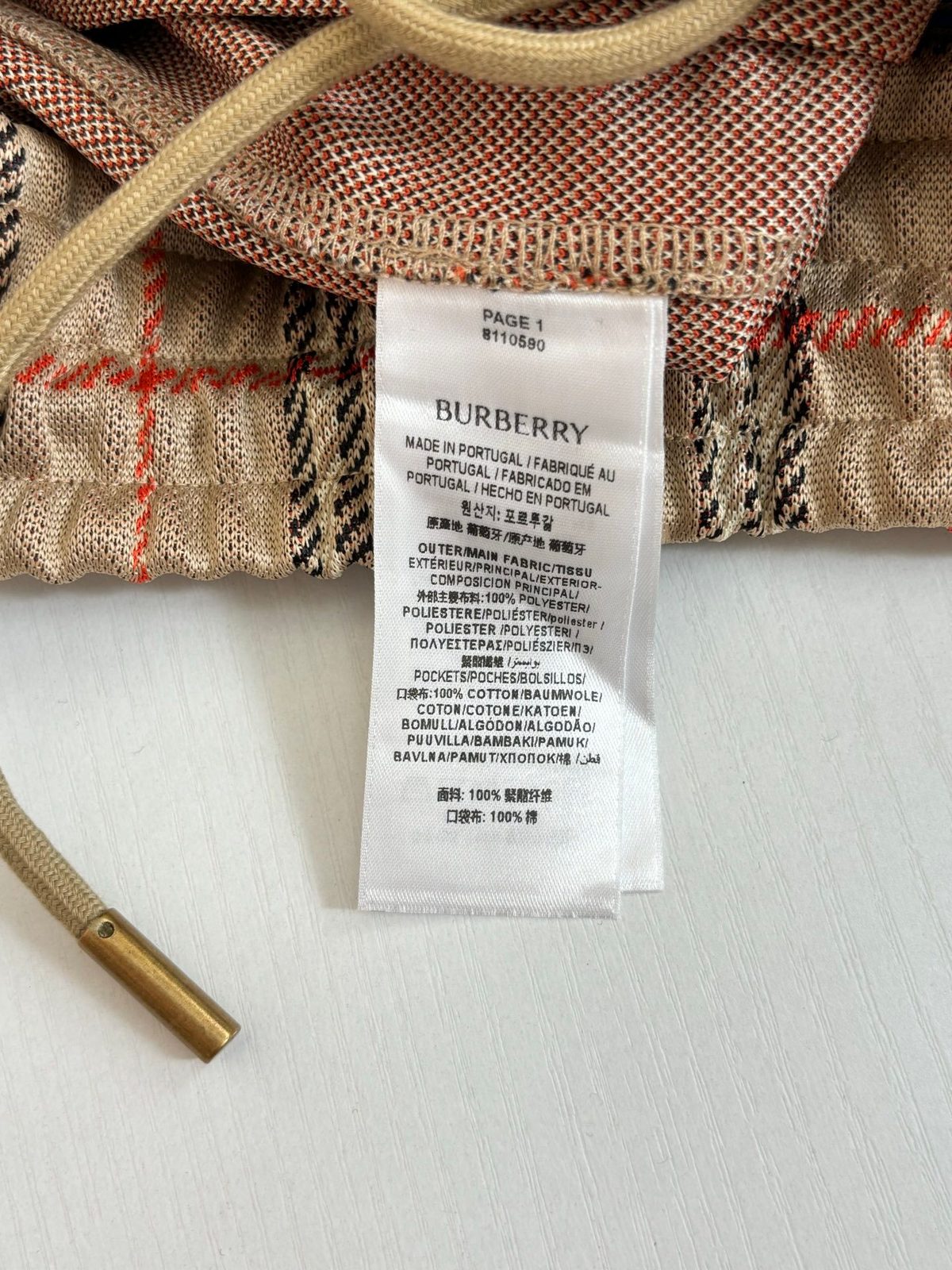 Burberry Vintage Check Plaid Shorts