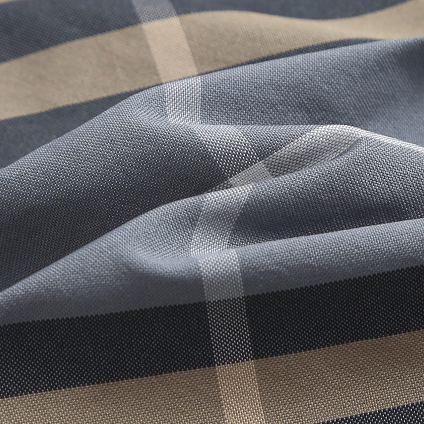 Burberry Blue Gray Diagonal Plaid Shorts