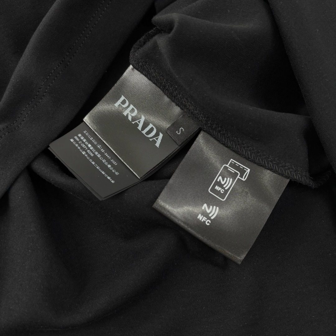 Prada Triangle Logo Short Sleeve T-Shirt