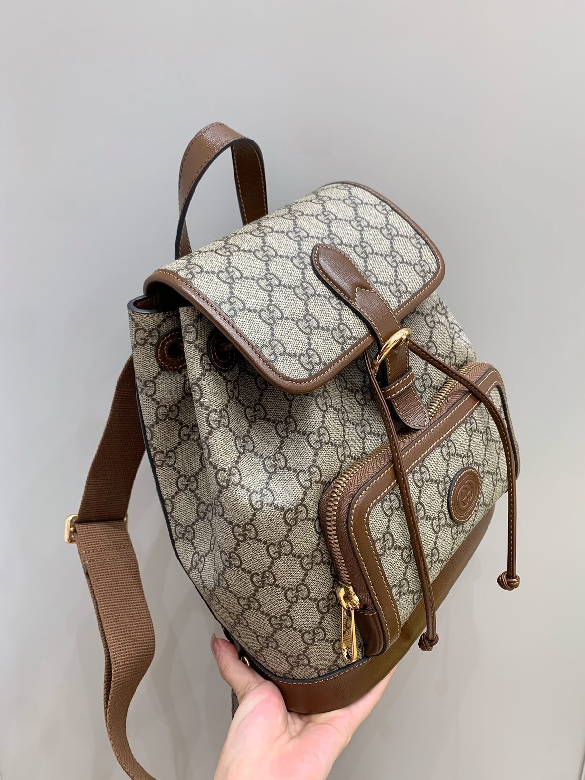 Gucci GG Monogram Canvas Backpack