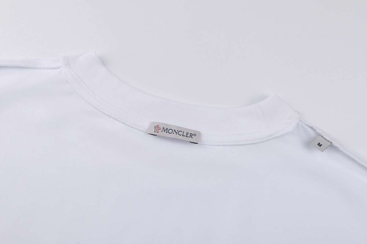 Moncler White Crewneck T-Shirt