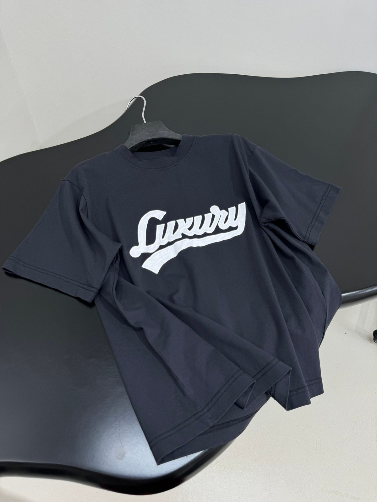 Luxury Script Logo Crewneck T-Shirt