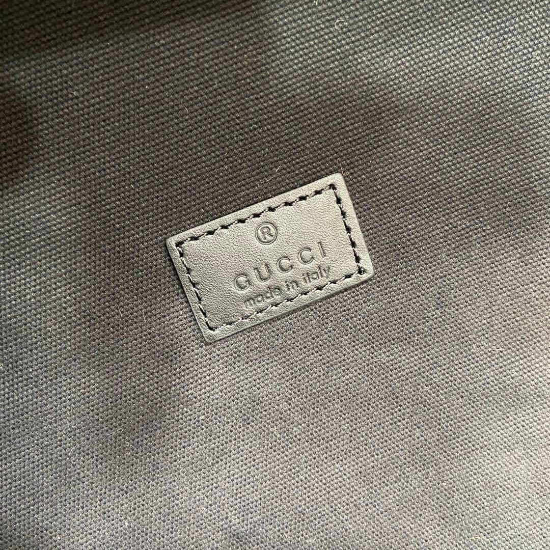Gucci Canvas Backpack with Leather Trim
