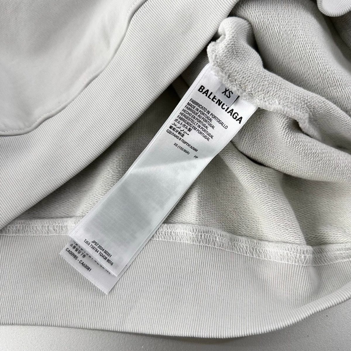 Balenciaga Dual Stripe Hoodie Sweatshirt