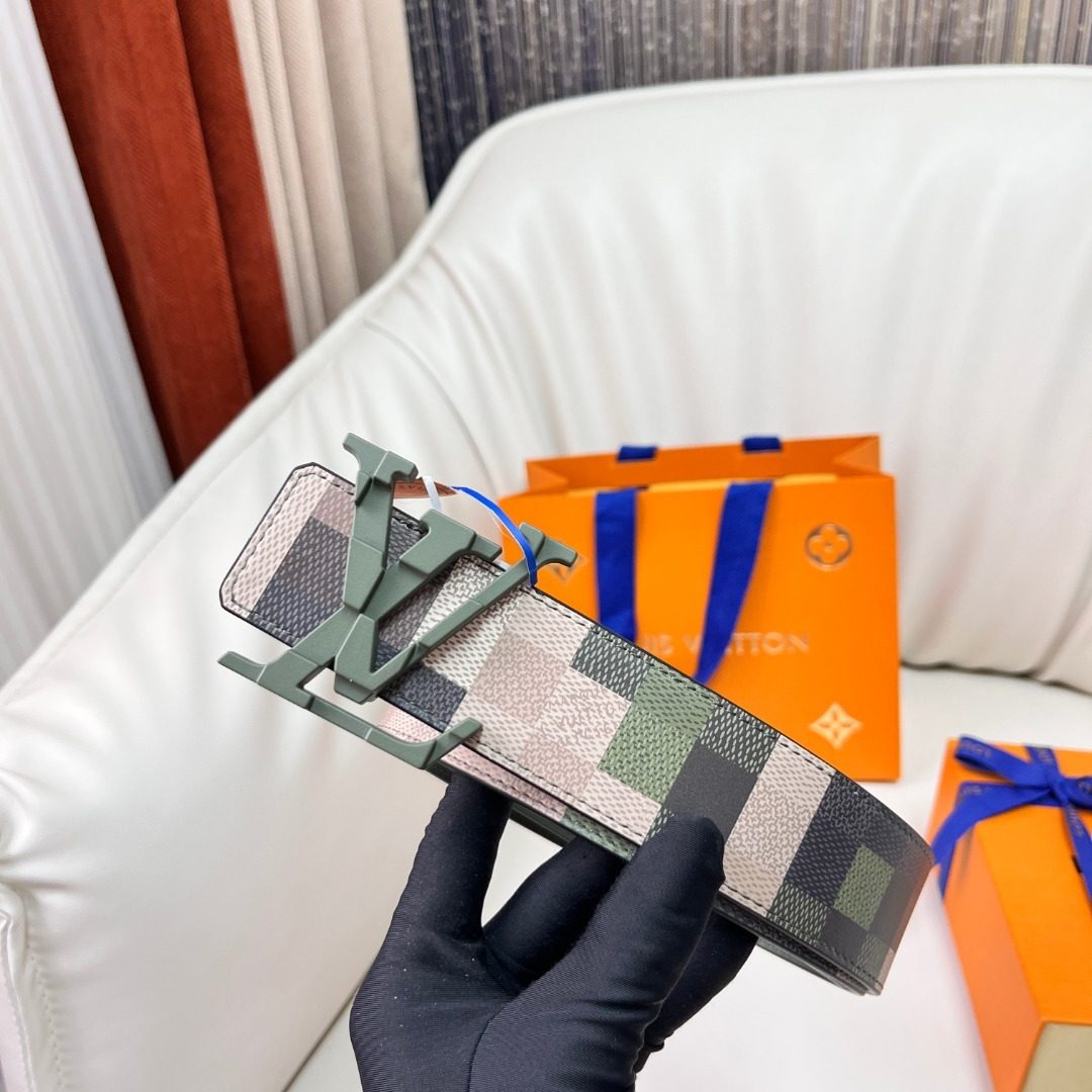 Louis Vuitton Damier Azur Canvas Belt