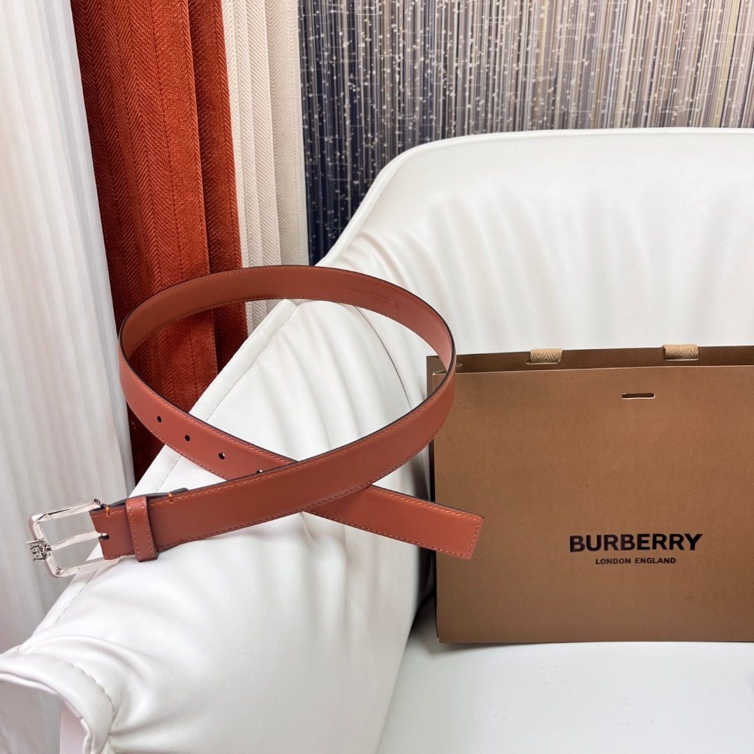 Burberry Leather Belt Tan