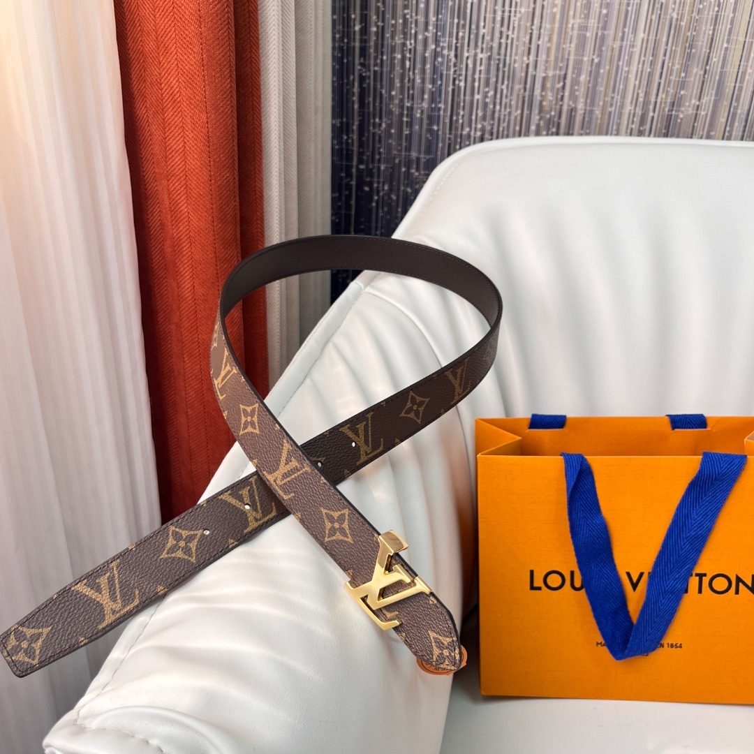 Louis Vuitton Monogram Canvas Leather Belt