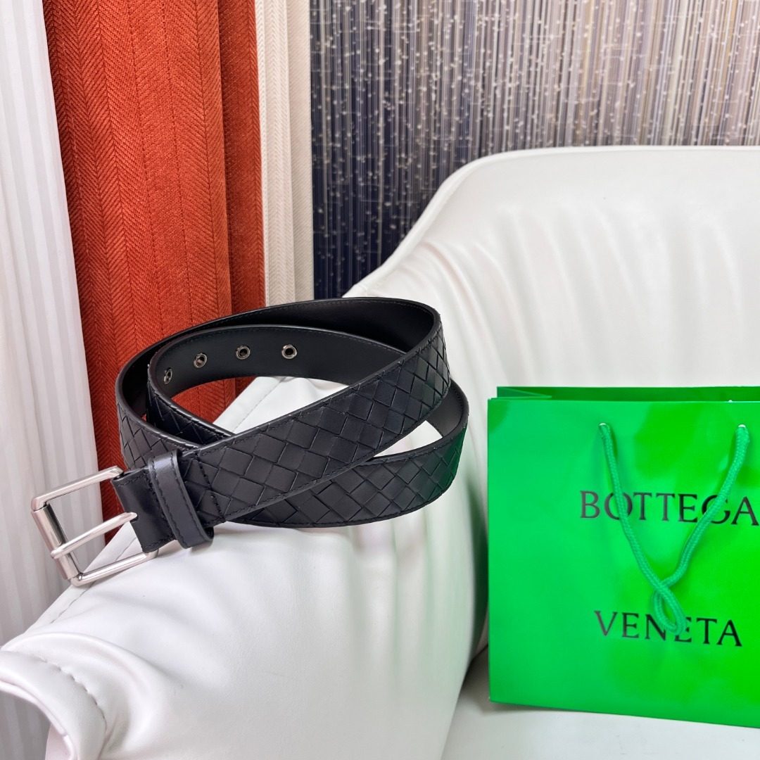 Bottega Veneta Intrecciato Leather Belt