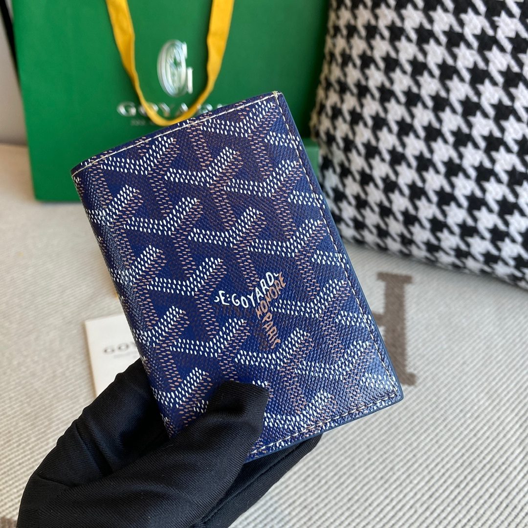 Goyard Bifold Wallet Navy Blue