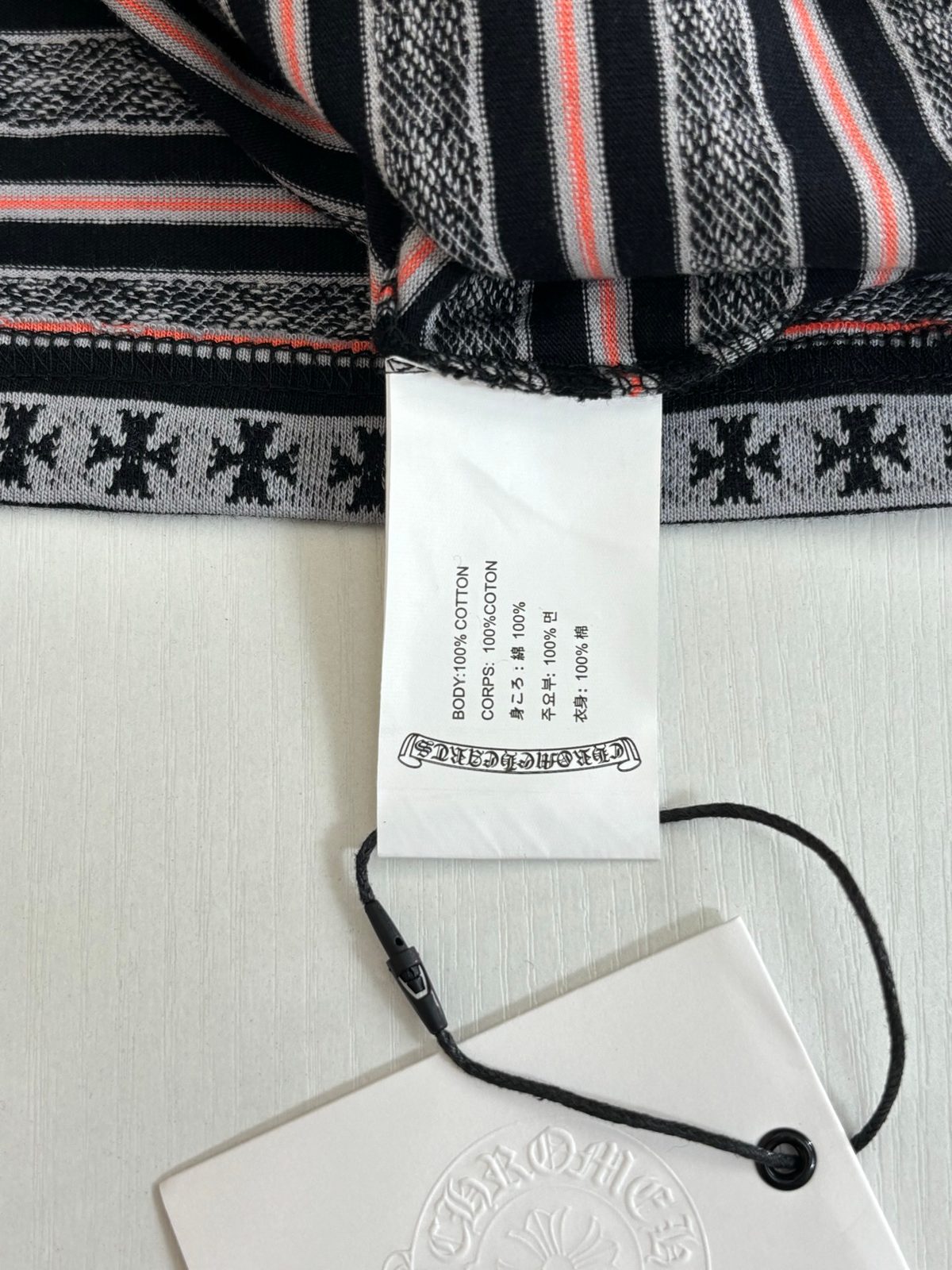 Tommy Hilfiger Striped Geometric Pattern T-Shirt