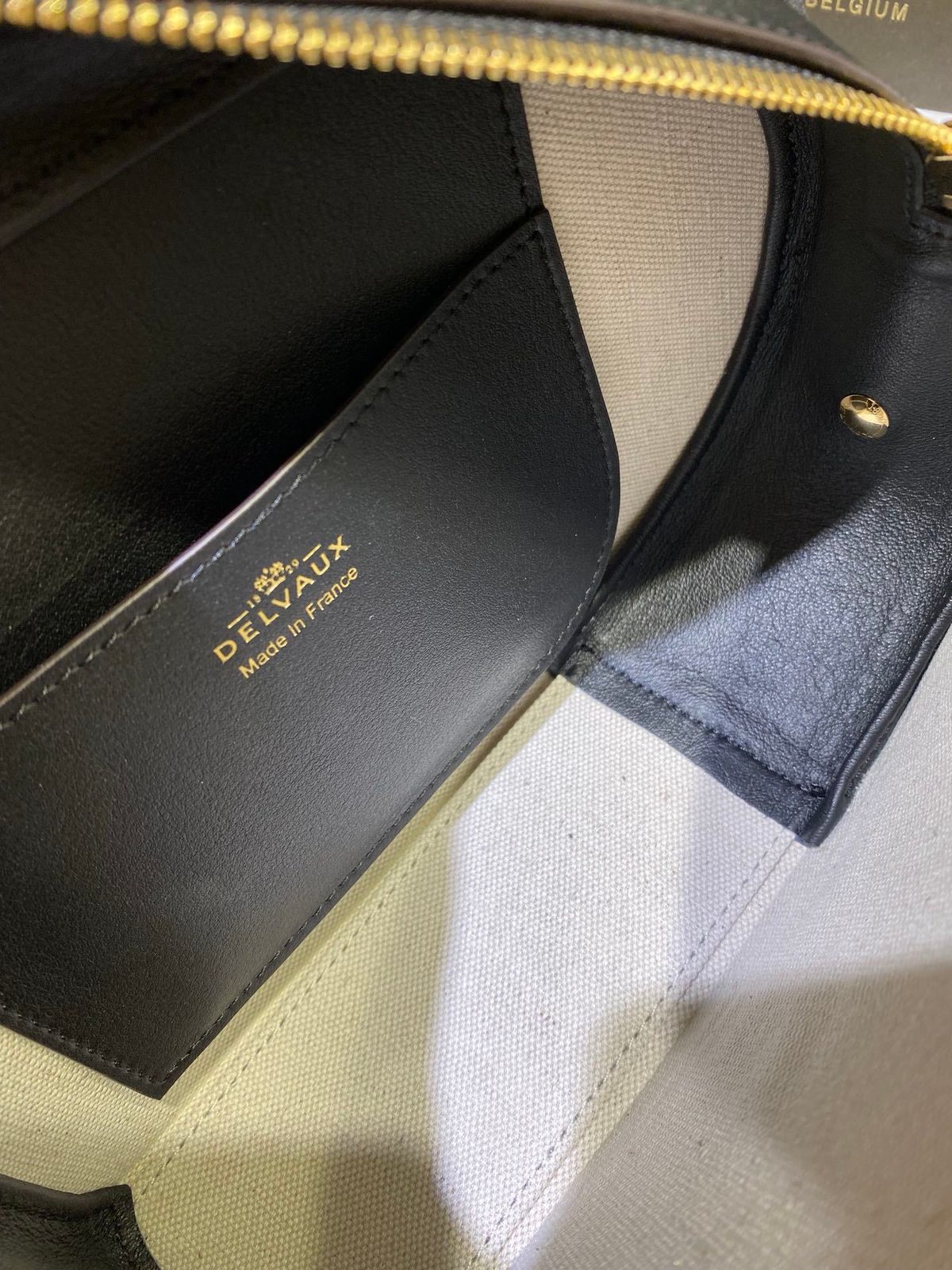 Delvaux Brillant Black Leather Wallet