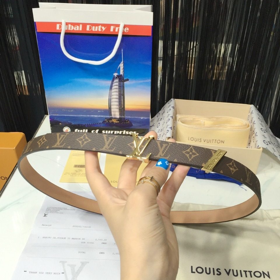 Louis Vuitton Monogram Canvas LV Belt
