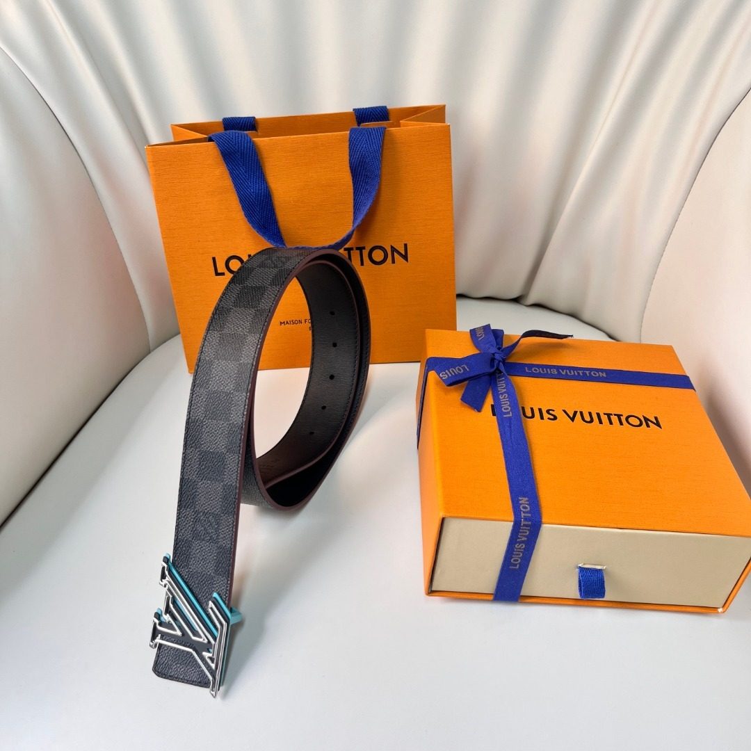 Louis Vuitton Monogram Canvas Leather Belt