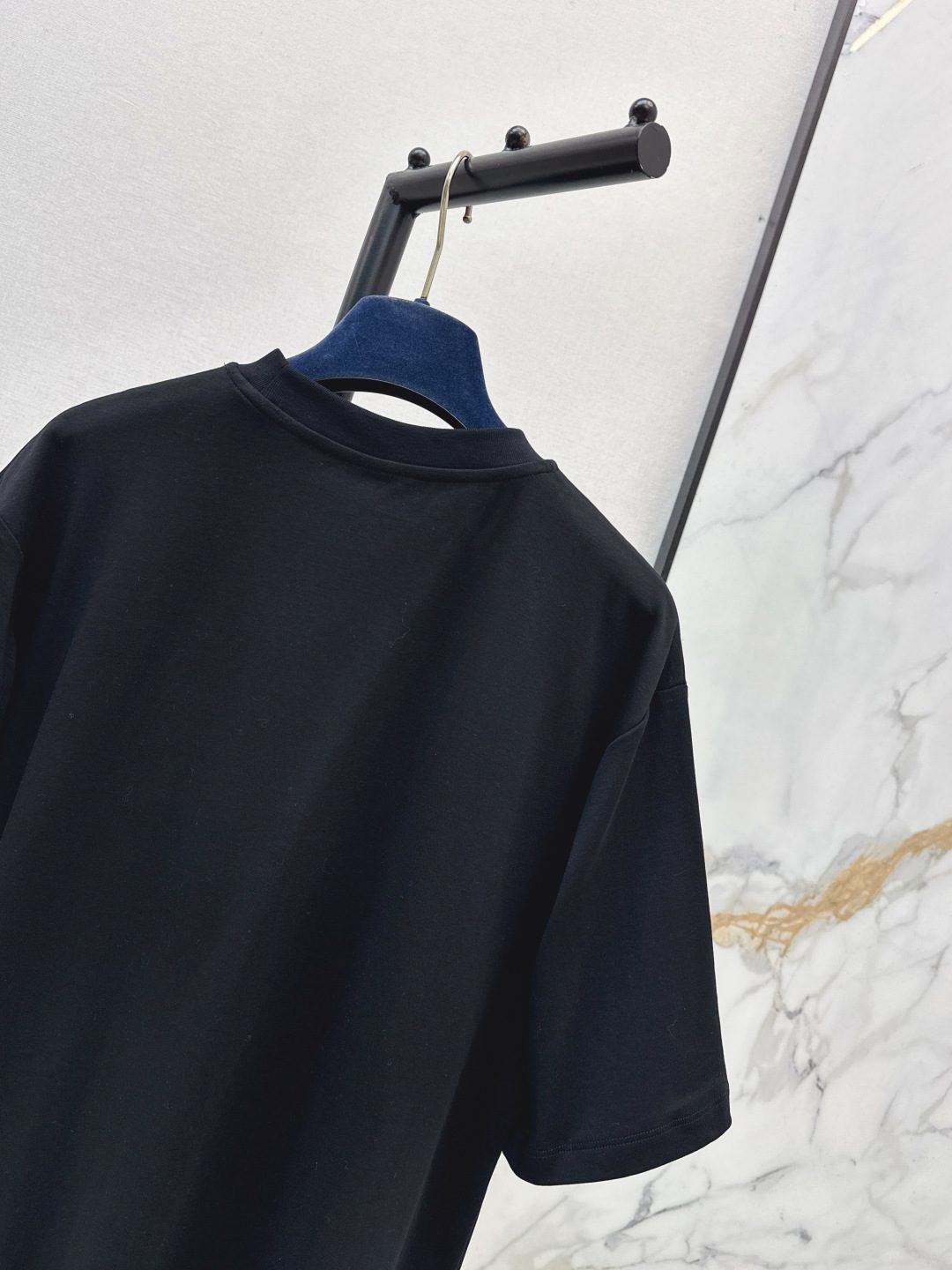 Louis Vuitton Oversized Black Crewneck T-Shirt
