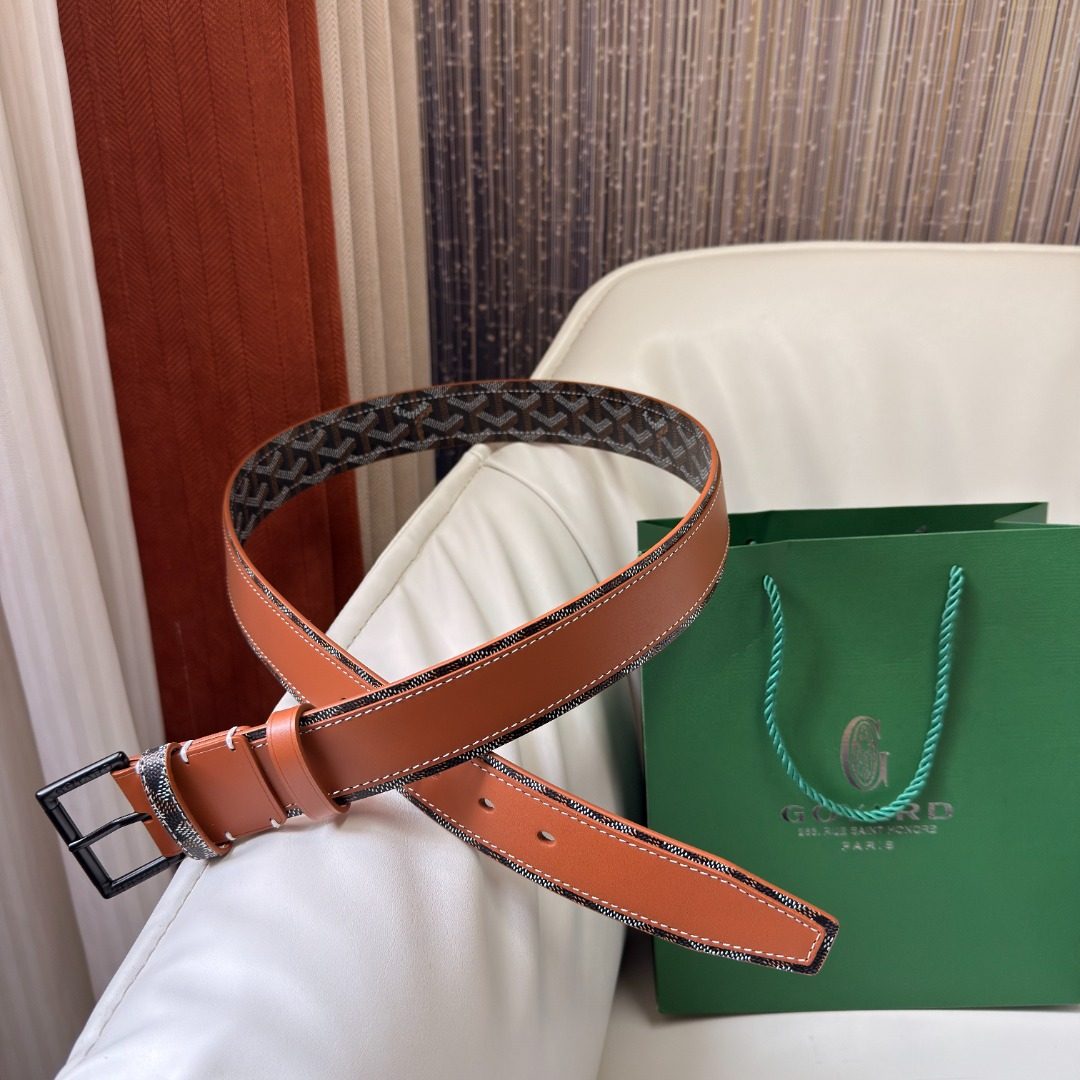 Gucci GG Monogram Leather Belt Orange