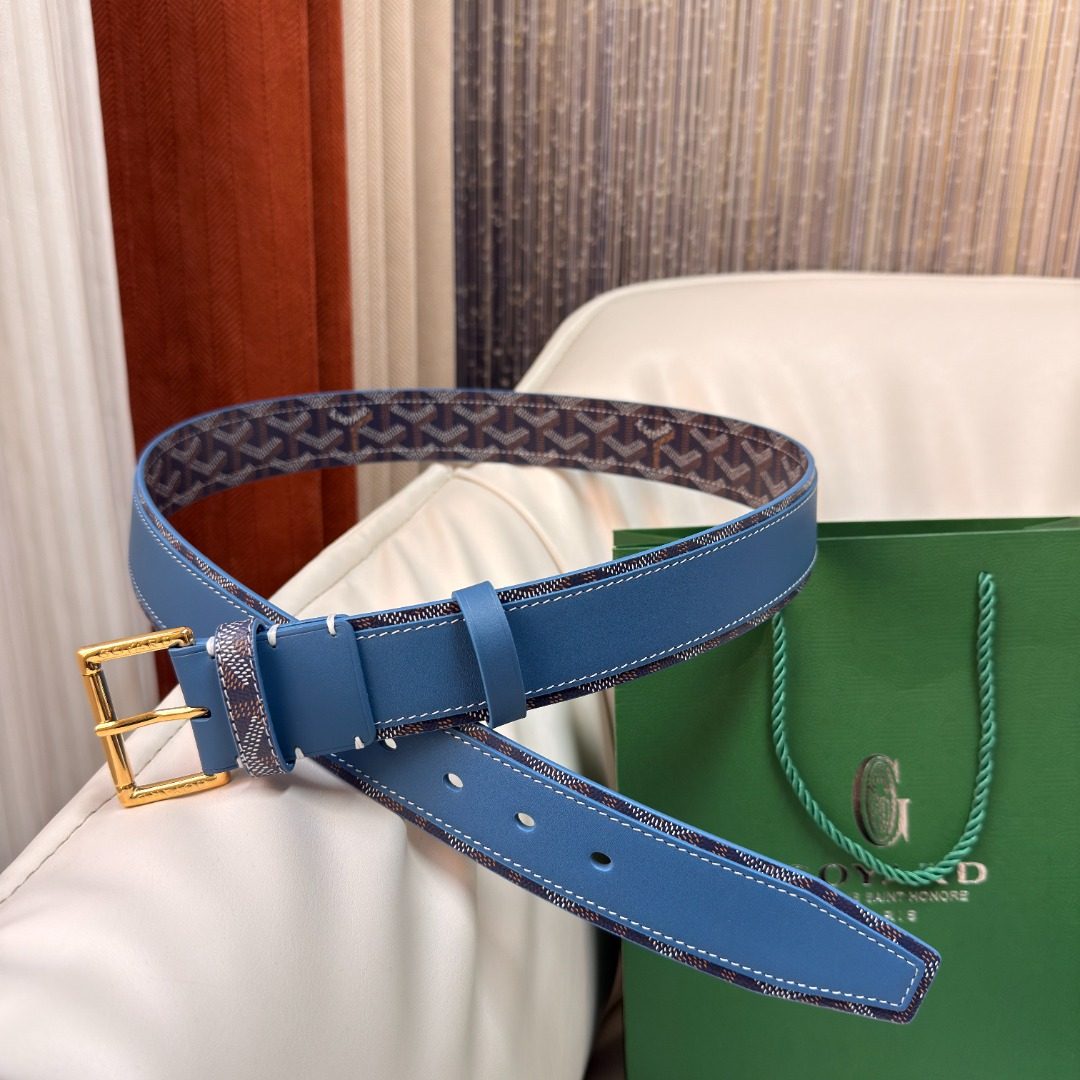 Gucci GG Monogram Canvas Leather Belt