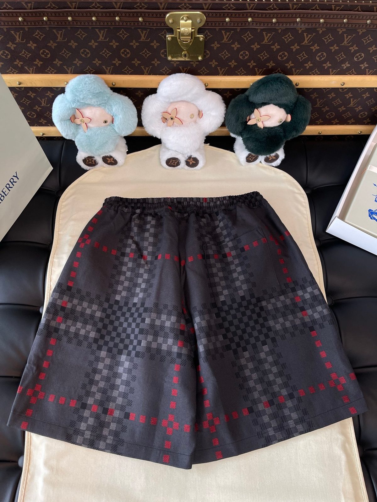 Burberry Tartan Wool Blend Shorts