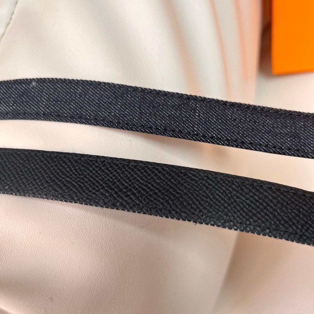 Hermès Canvas and Leather Belt