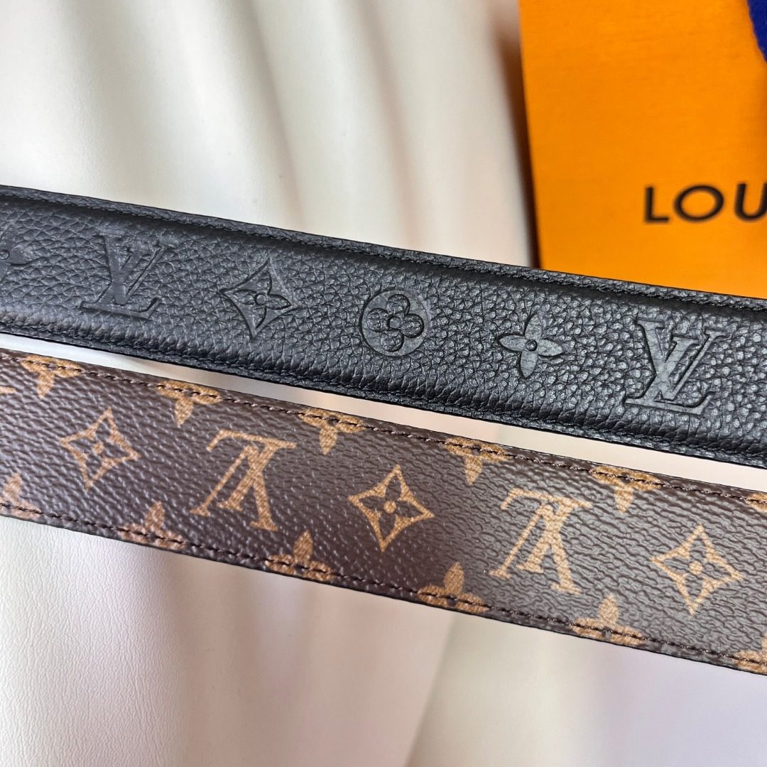 Louis Vuitton Monogram Canvas Leather Belt