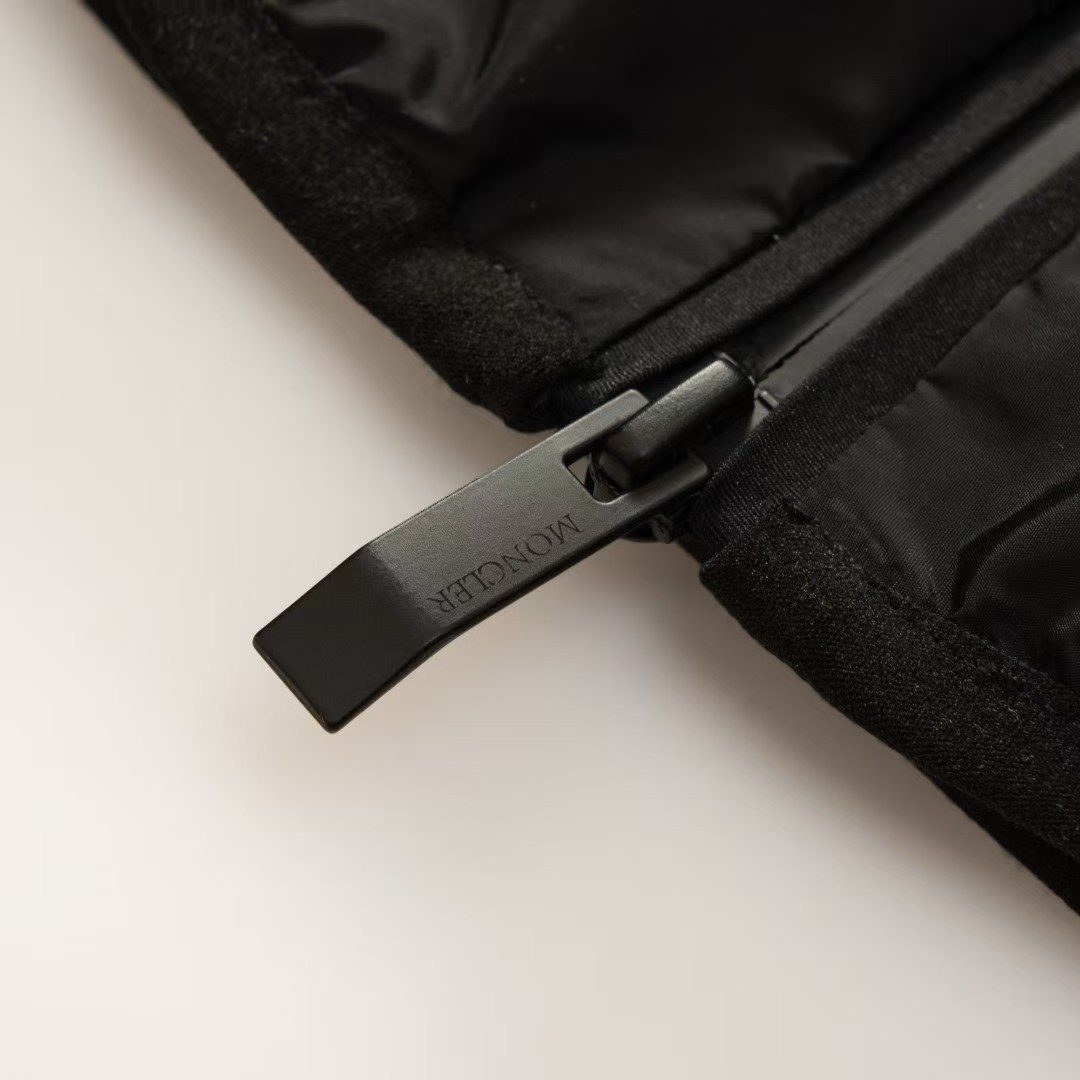 Moncler Hooded Down Vest Black