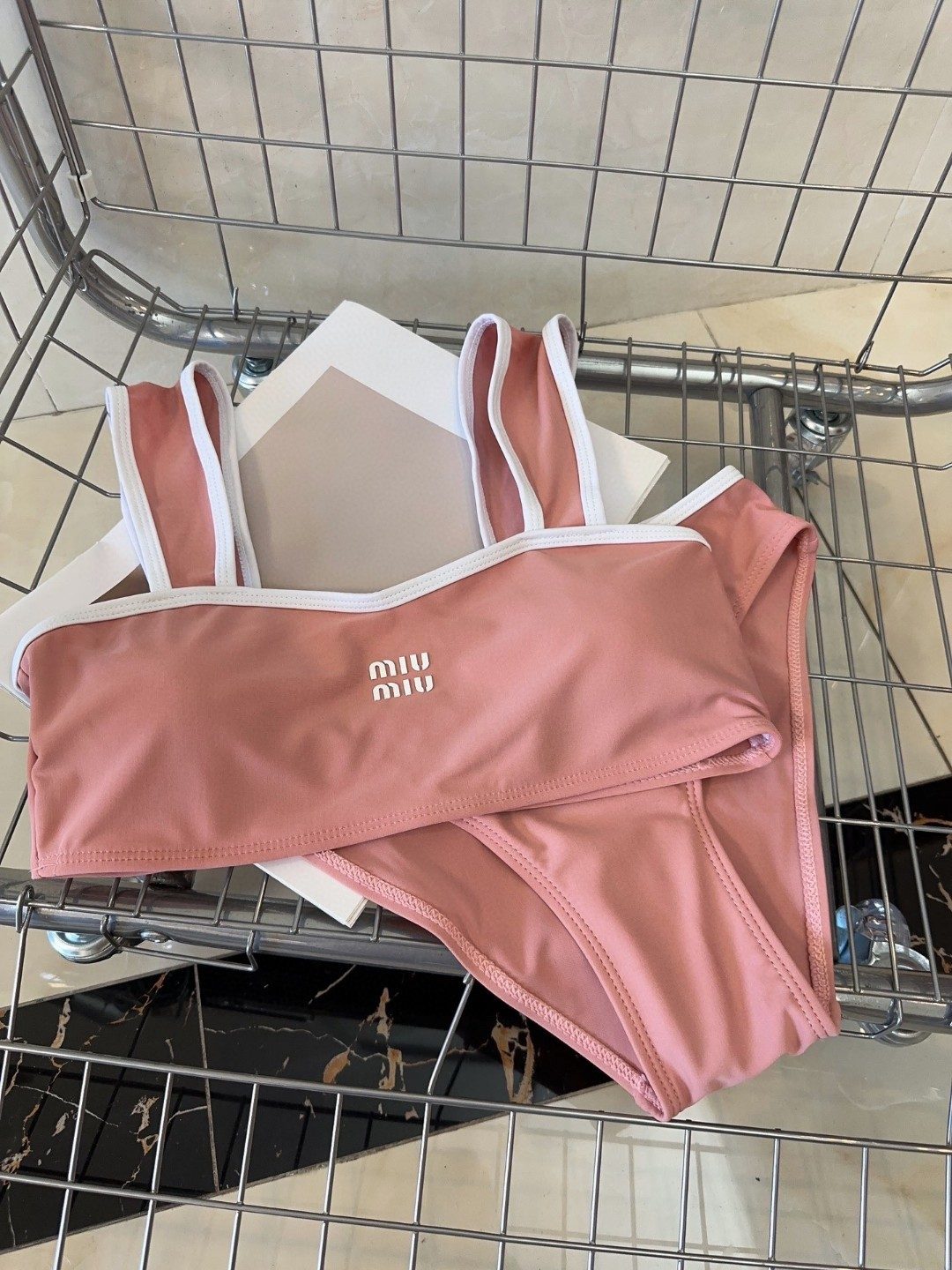 Miu Miu Pink Bikini Bottom Size S