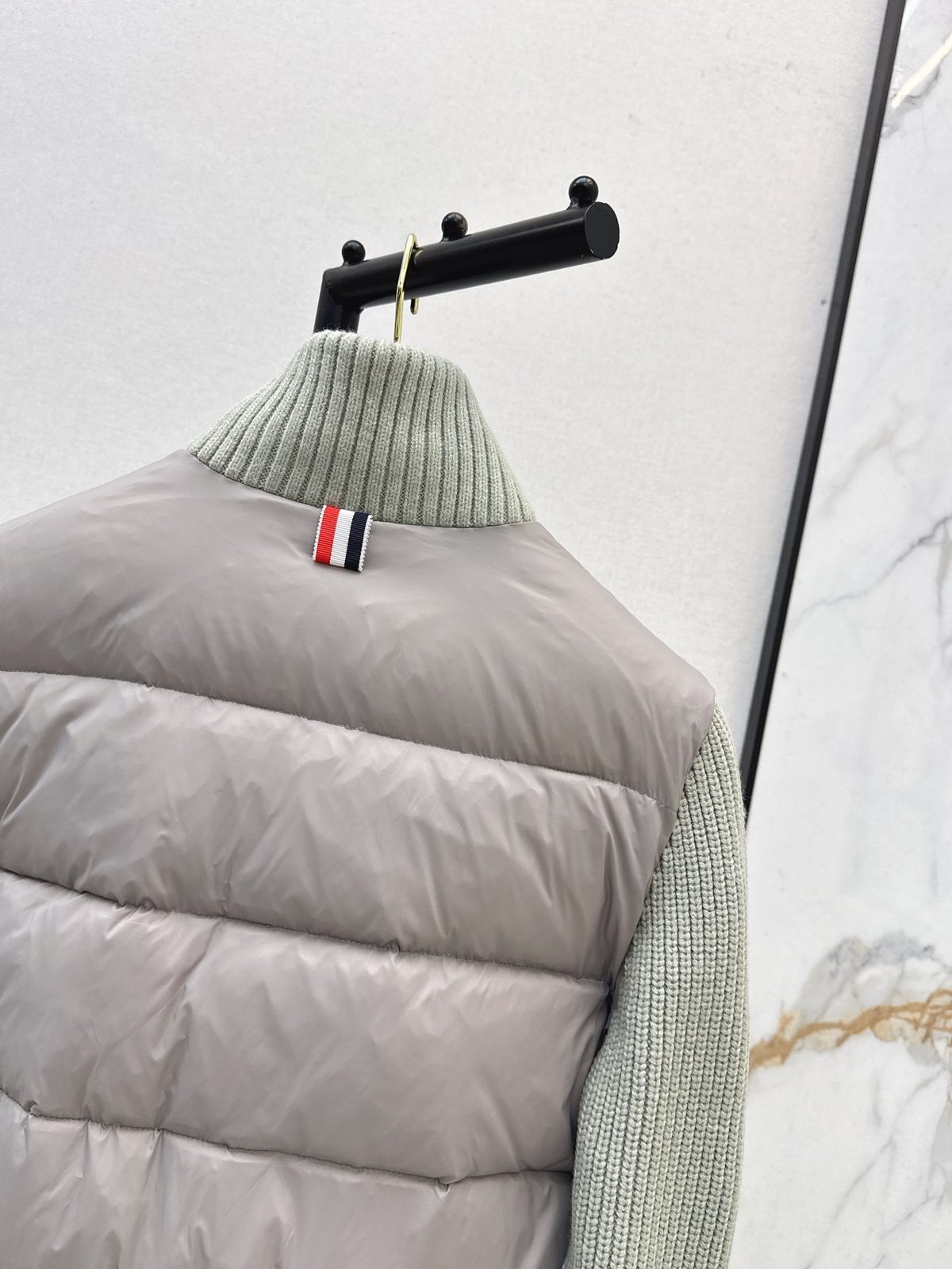 Thom Browne Striped Wool Puffer Vest