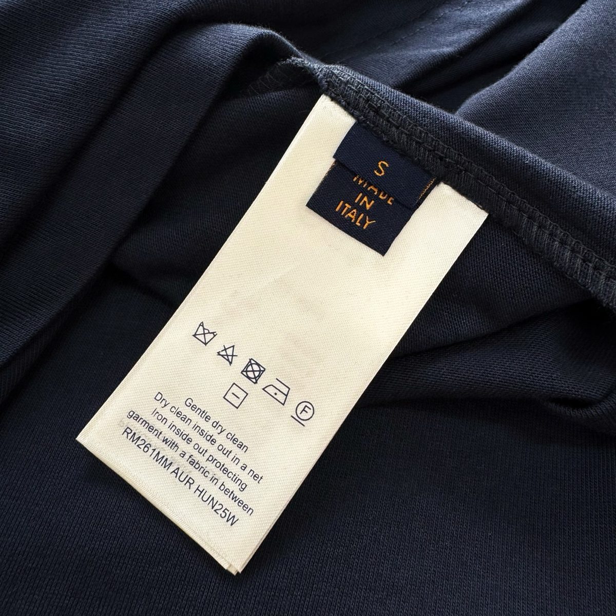 Luxury Navy Crewneck T-Shirt with Embroidered Logo