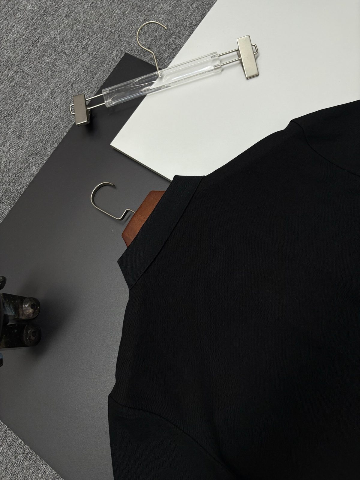 Men's Black Short-Sleeve Polo Shirt