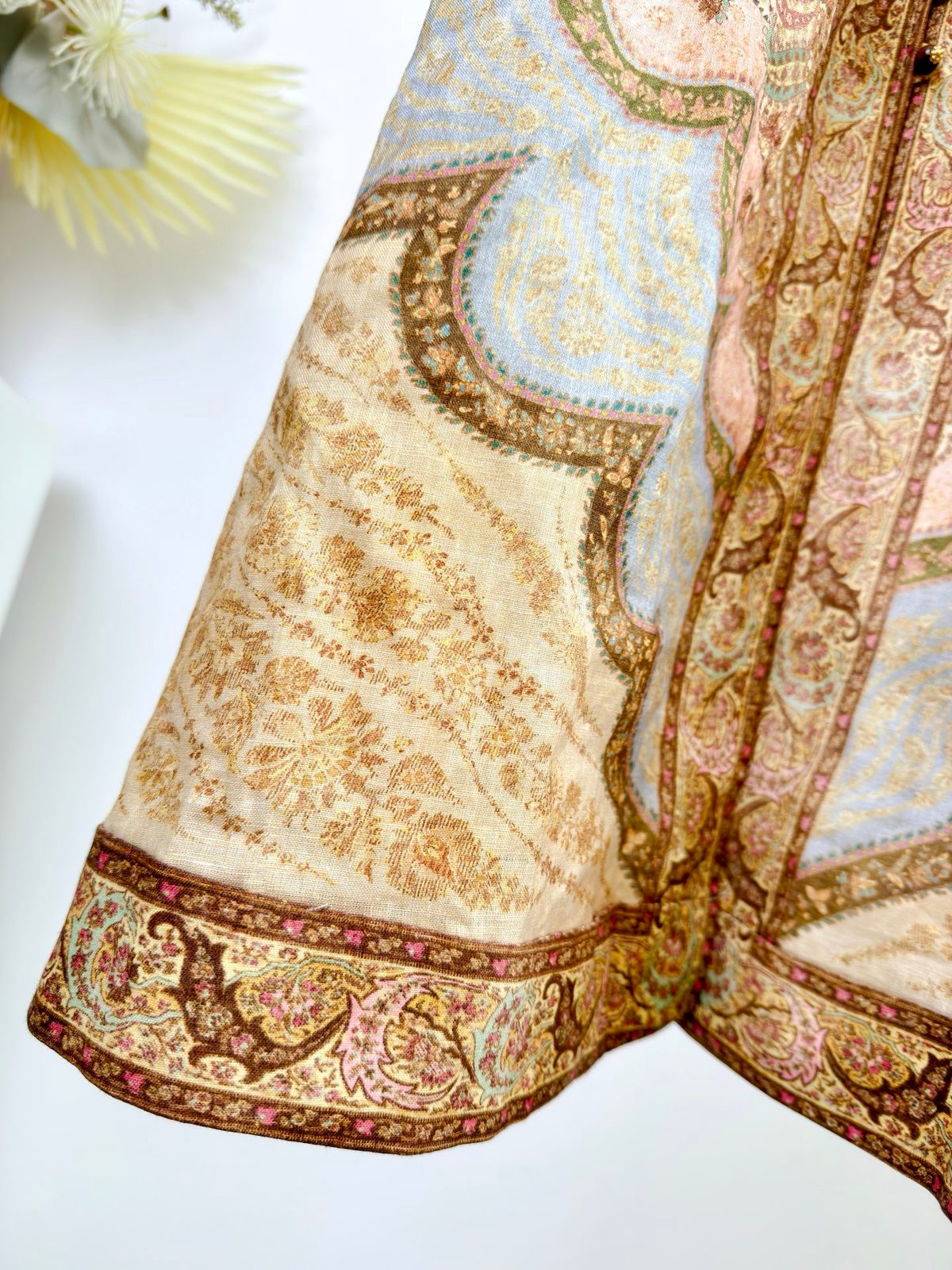 AWAKEN Paisley Linen Maxi Dress