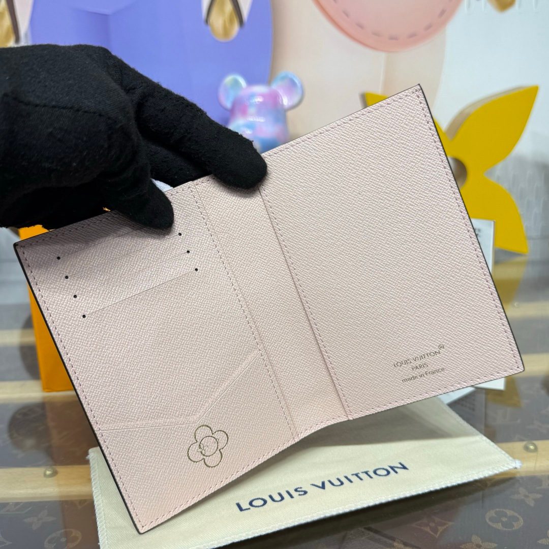 Louis Vuitton Monogram Flower Bifold Wallet Pink