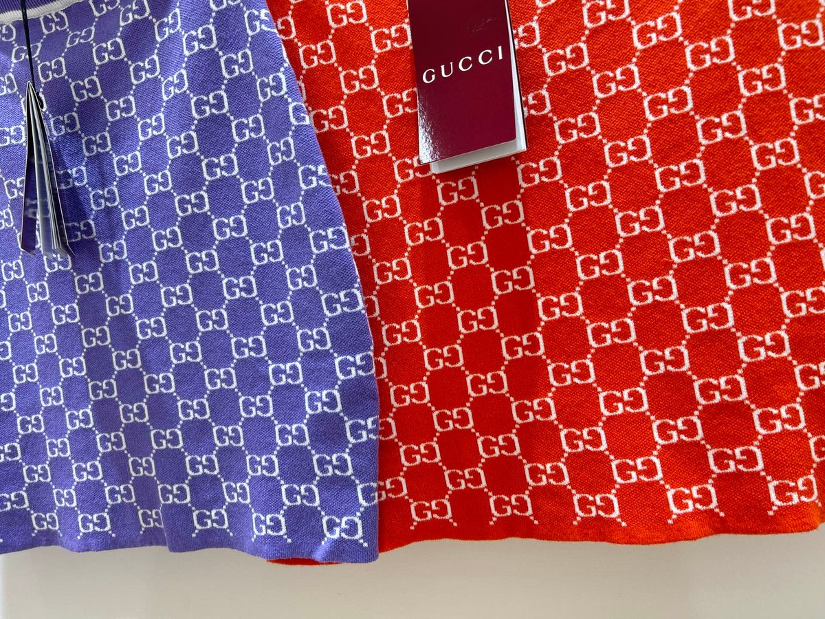 Gucci GG Monogram Cotton Scarf
