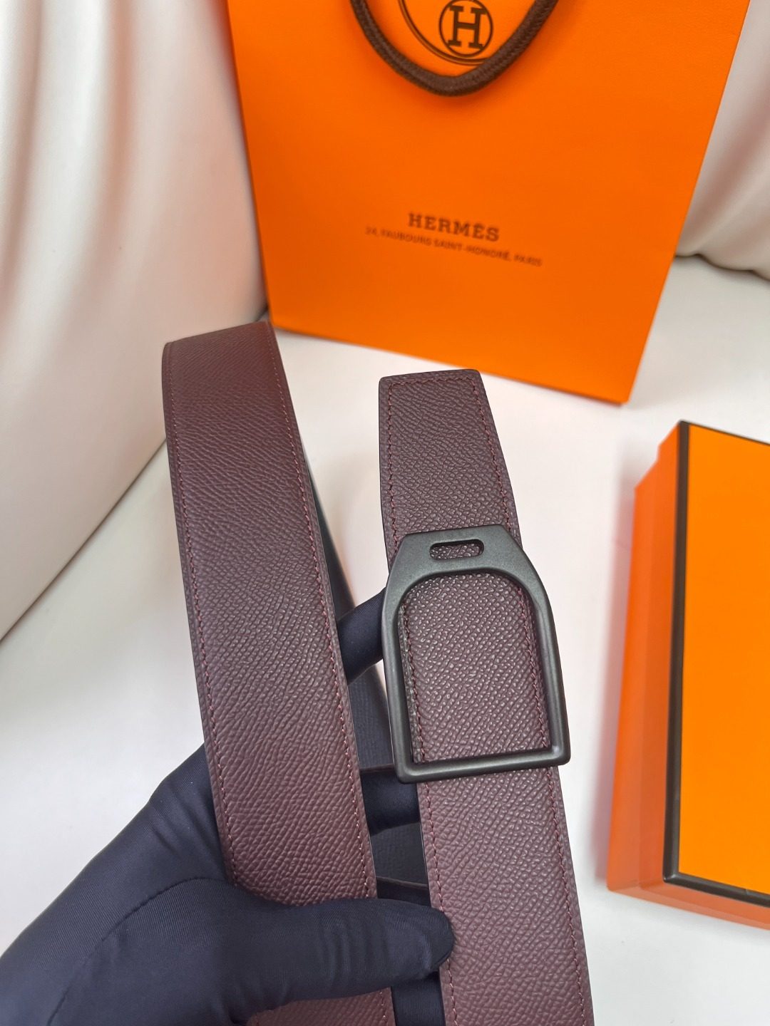 Hermès Reversible Leather Belt