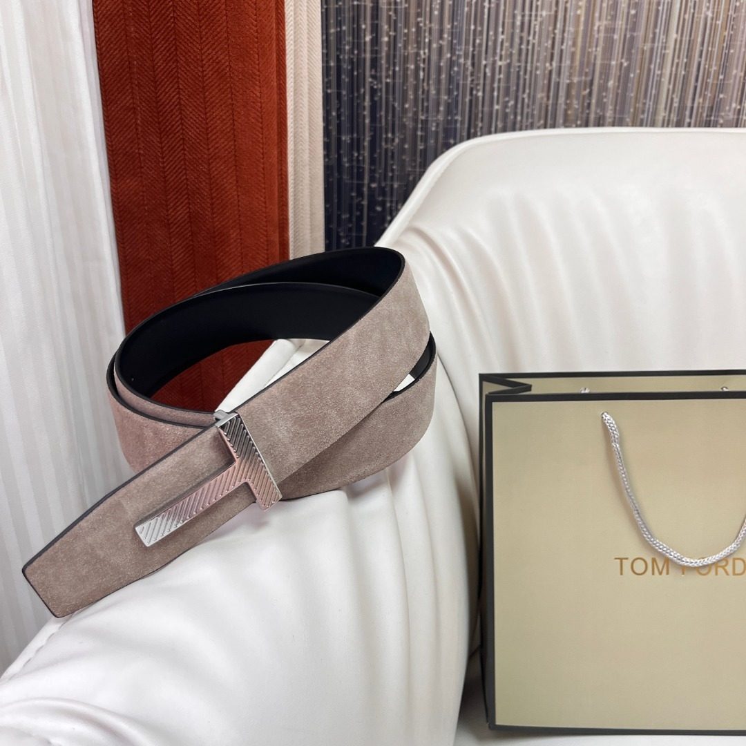 Tom Ford Reversible Suede Leather Belt