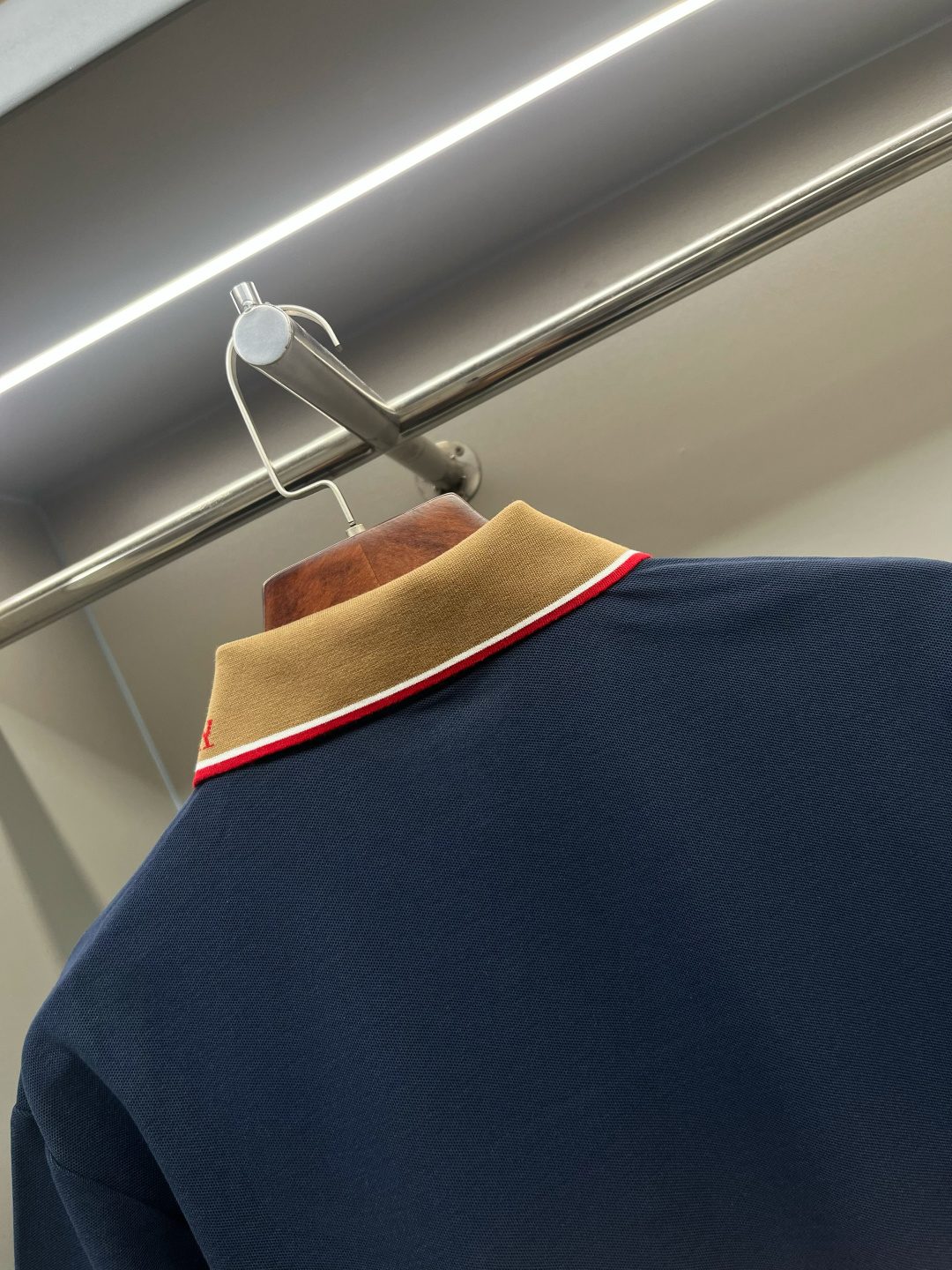 Burberry Tricolor Collar Polo Shirt