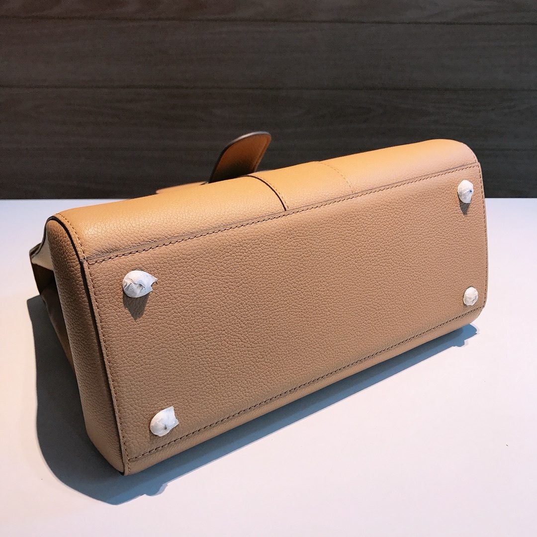 Delvaux Leather Shoulder Bag Camel
