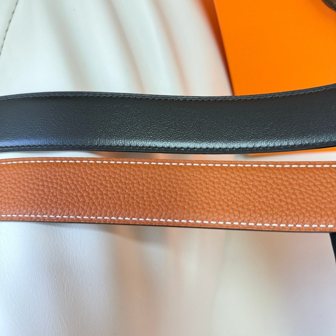 Hermès Leather Reversible Belt