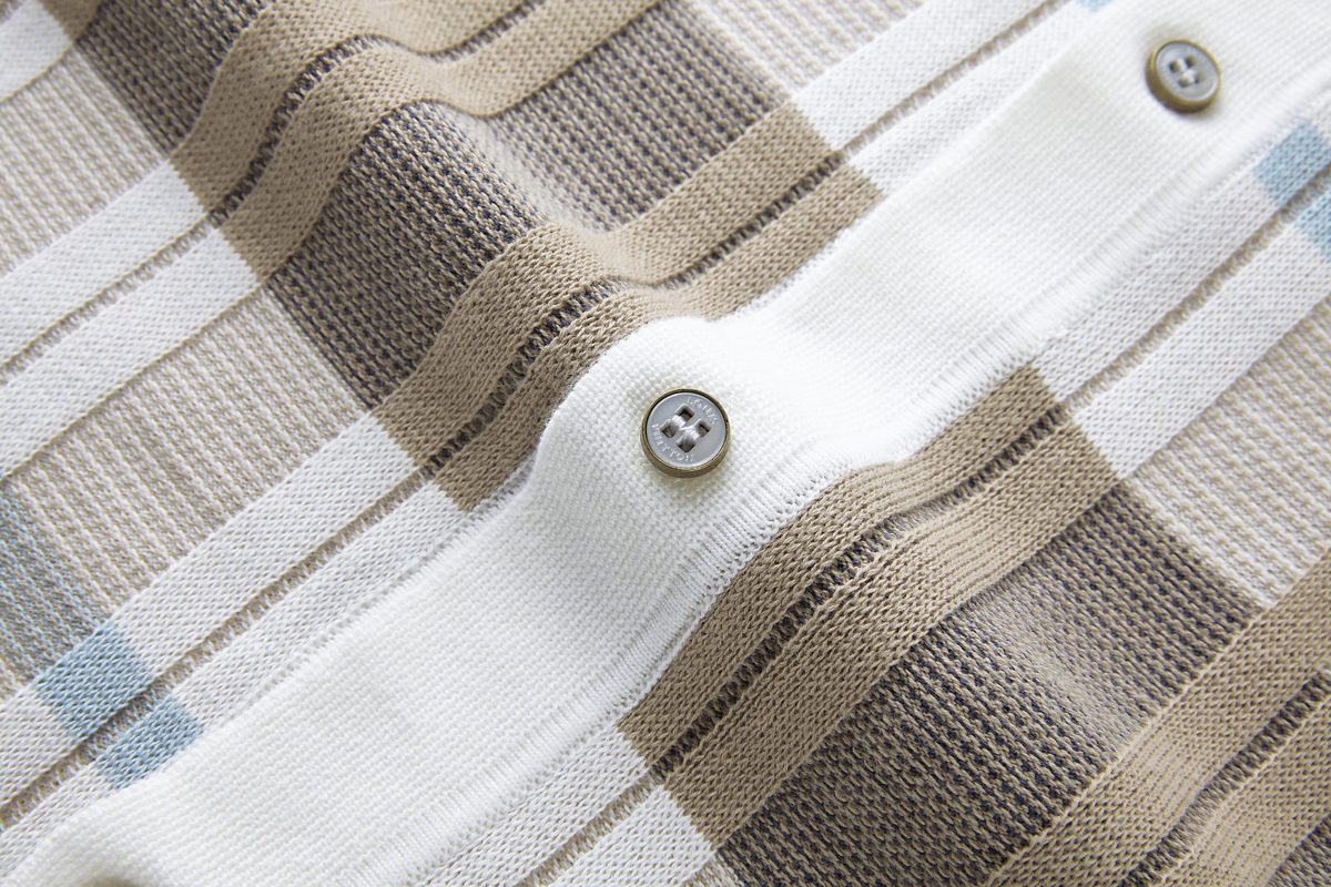 LV Checkerboard Pattern Knit Shirt