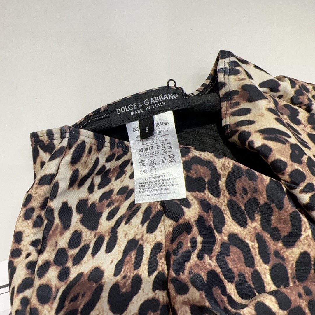 Dolce & Gabbana Leopard Print Swim Briefs