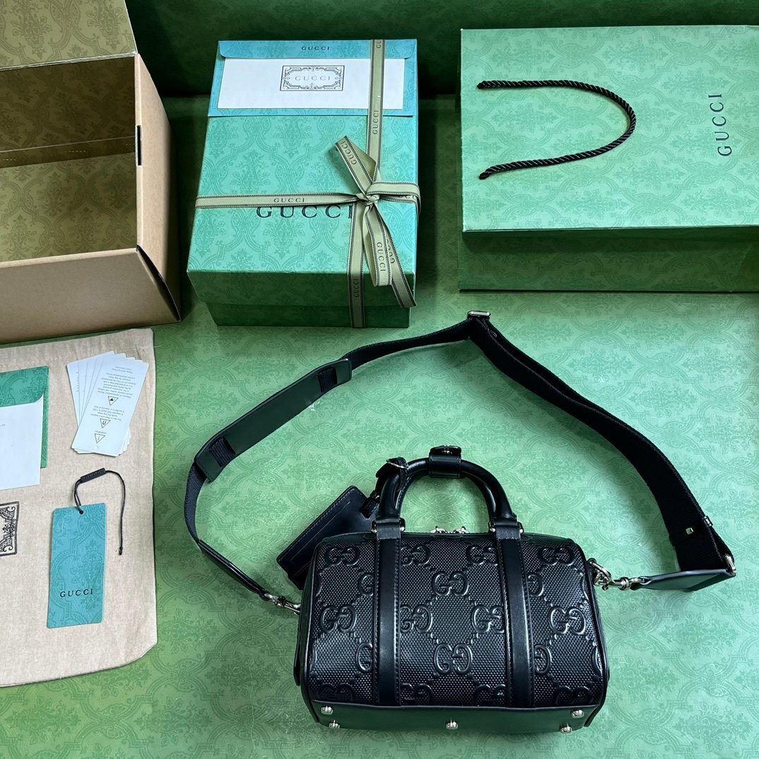 Gucci GG Canvas Duffle Bag with Strap