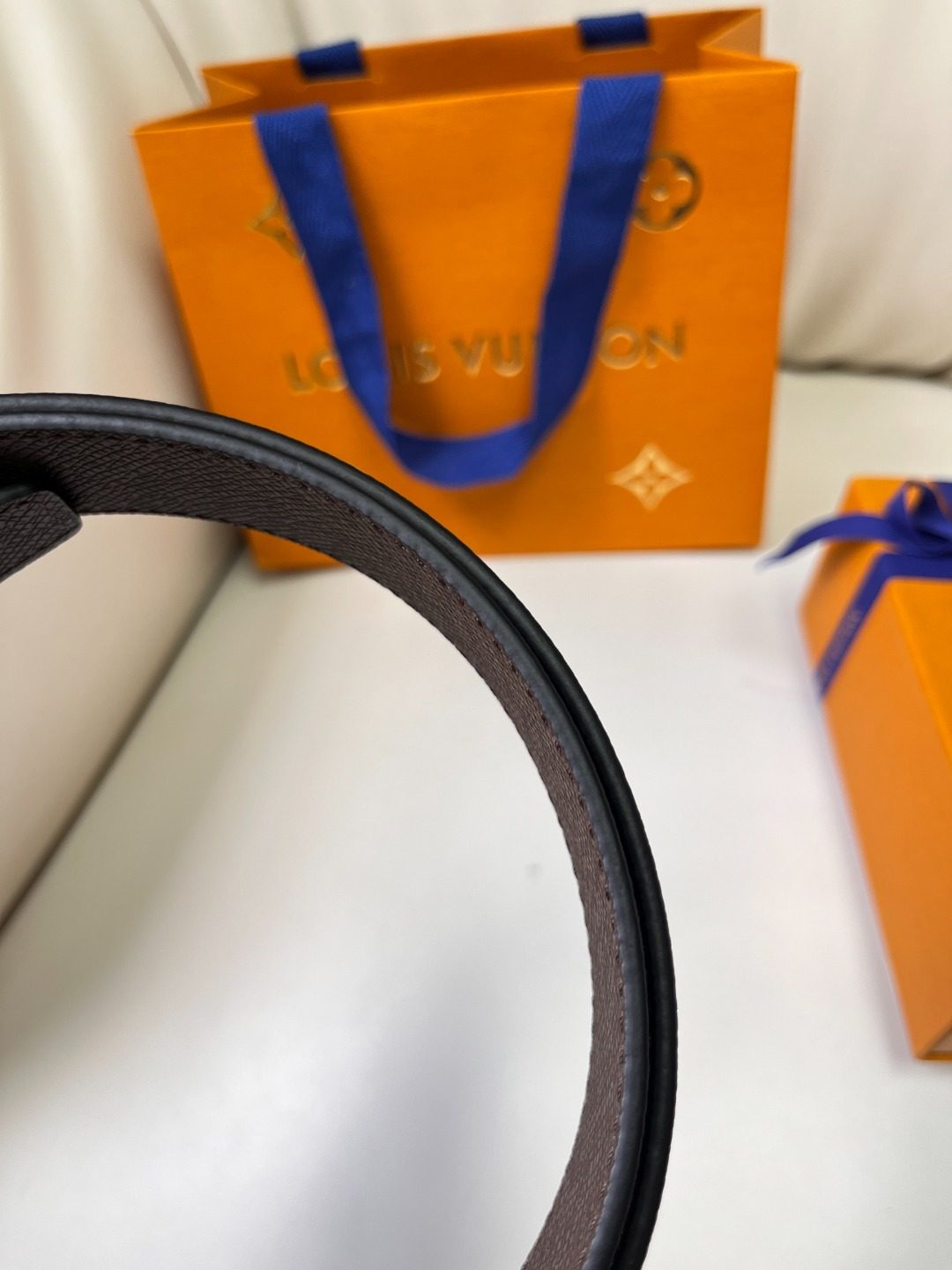 Louis Vuitton Damier Canvas Leather Belt