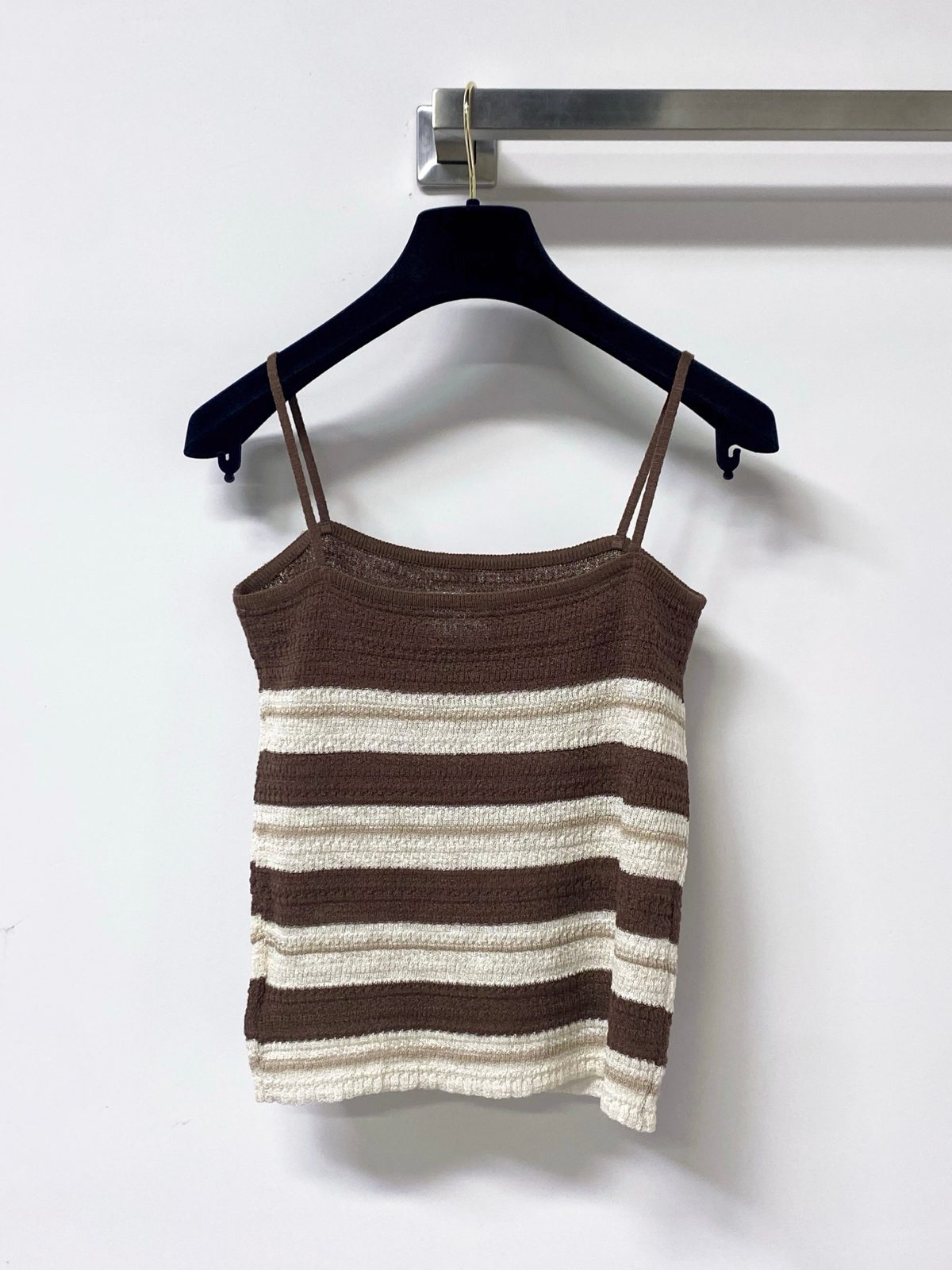 Miu Miu Striped Knit Camisole Top