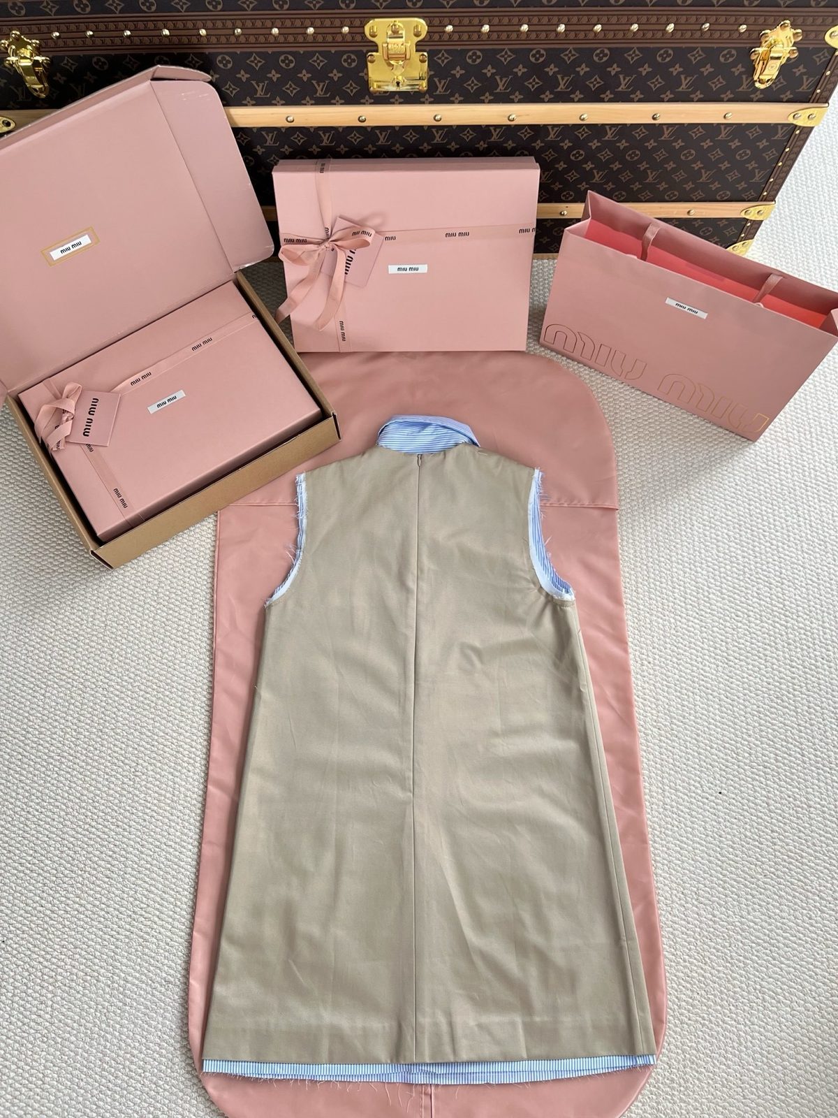 Miu Miu Sleeveless A-Line Dress