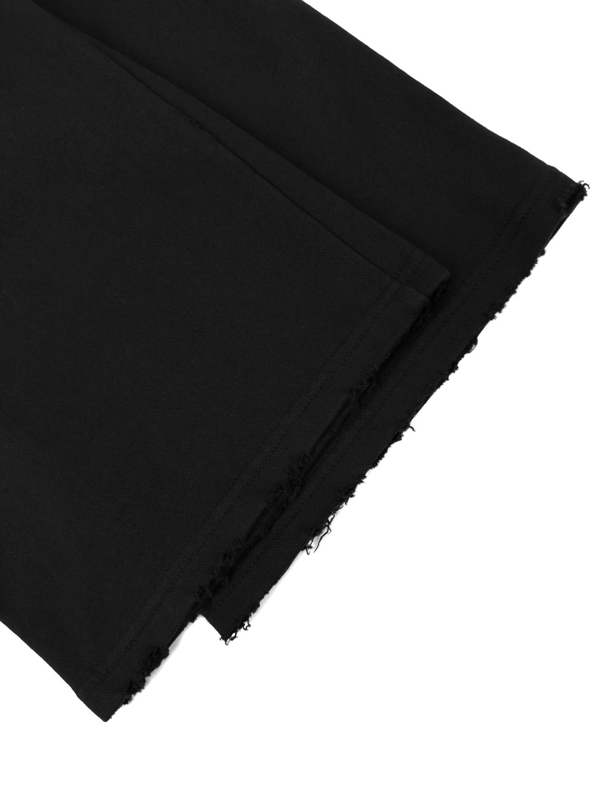 Black Wool Blend Tailored Trousers